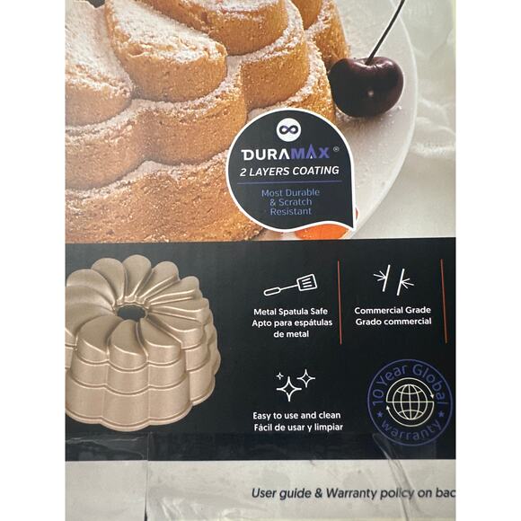 Cast Aluminum Petal Pan , non stick Dura Max 2 Layers Coating Bakers Secrete New - Picture 9 of 9